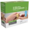 ADHESIVE PLASTIC DRESSING STRIPS EXTRA-WIDE PKT 100