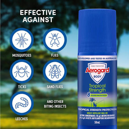 Aerogurd rollon application AEROGARD TROPICAL ROLL ON 50ML 1