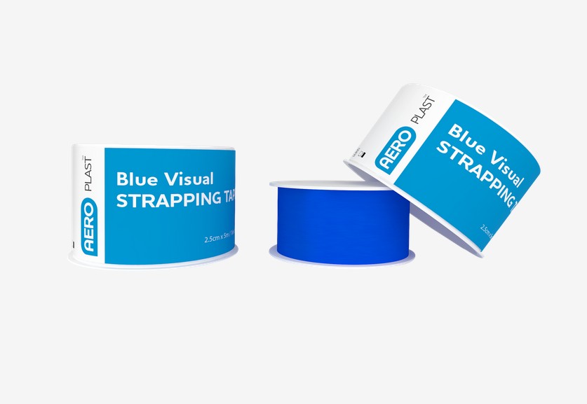 BLUE VISUALLY DETECTABLE TAPE - 2.5CM X 5M 1 Buy Blue first aid tape