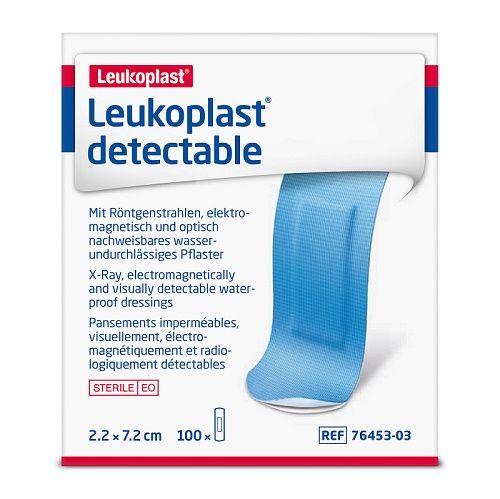 Blue Leukoplast X-Ray Detectable Dressings - BOX 100 1 Buy blue xray detectable first aid