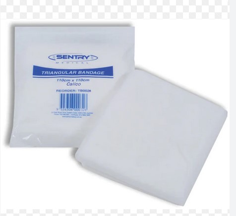 TRIANGULAR BANDAGE CALICO 110 X 110CM 1 Buy triangular bandages online