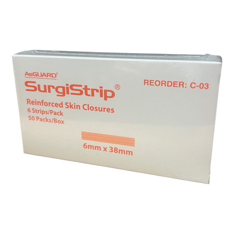 SKIN CLOSURE- SURGISTRIP (6) 6x38mm BOX 50 1 Buy sterile wound closures online