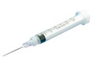 SYRINGE+NEEDLE LEUR SLIP 3ML 25G X 5/8 INCH BOX 100