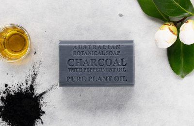Botanical Australian Soap- Charcoal with Peppermint Oil