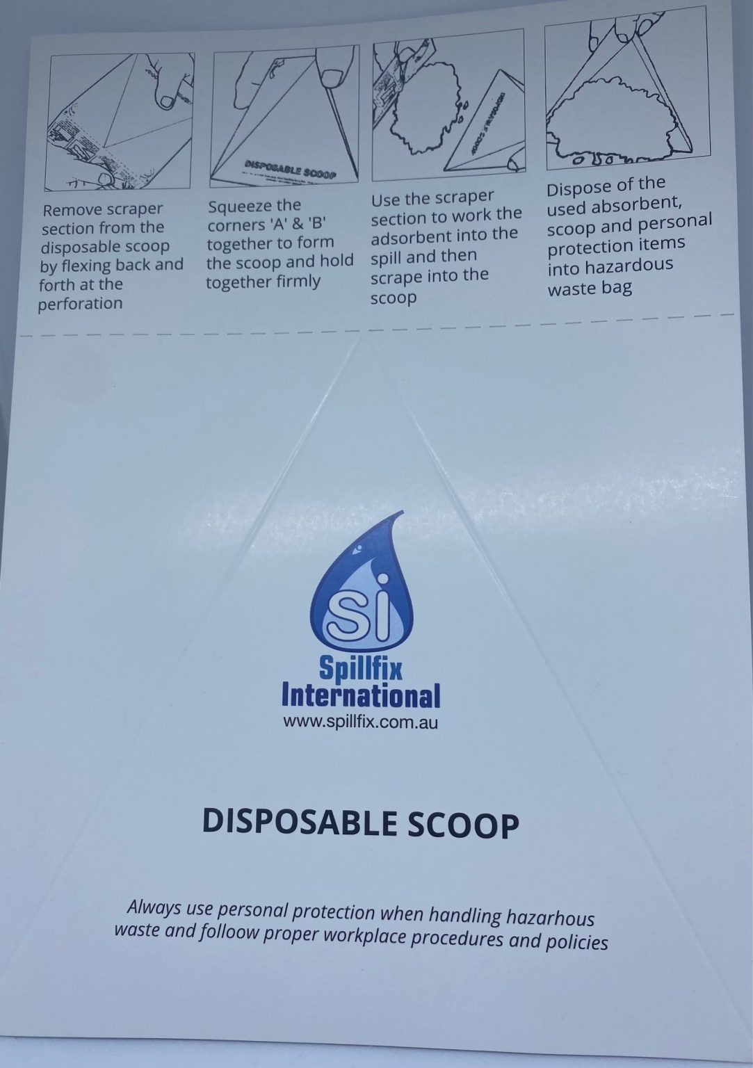Buy Disposable Scoop From Medical Solution>>infectious Waste Cleau Up