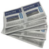 Buy alcohol swabs for cleaning reusable items in your first aid kit